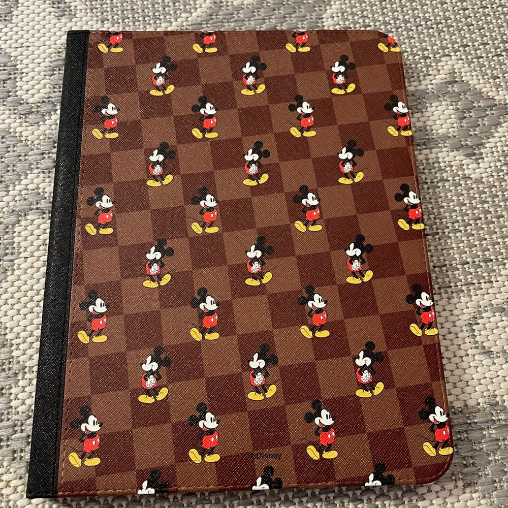 Casetify Mickey Mouse Brown Checkered iPad Air case